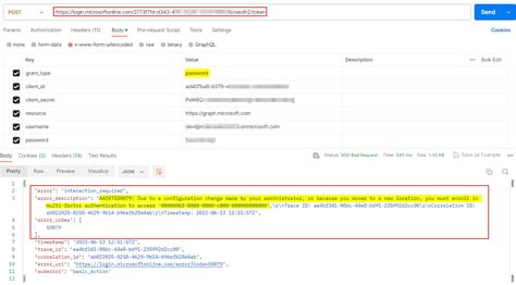 aadsts50076|SSO with AzureAD fails using session credentials of.